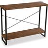 Versa Taline Tavolo Consolle, Tavolo da Ingresso, Tavolino Stretto, Misure (A x L x l) 80 x 30 x 100 cm, Legno e Metallo, Color Nero