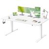 VASAGLE Scrivania Regolabile in Altezza, 160 x 80 cm, Porta USB-C