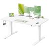 VASAGLE Scrivania Regolabile in Altezza, 140 x 80 cm, Porta USB-C