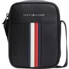 Tommy Hilfiger Uomo Borsa a Tracolla Metro Mini Reporter con Zip, Nero (Black), Taglia Unica
