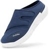 FitVille Pantofole Diabetiche Per Uomo Scarpe Extra Larghe Per Piedi Gonfi Ciabatte Regolabili Per La Neuropatia Dolorosa Dei Piedi Degli Anziani 42 EU X-Large