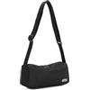 Miss Lulu Borsa a tracolla classica da donna, tinta unita, design semplice, unisex spazioso marsupio Hobos per tutti i giorni, 4-1 Nero, 29*11*12cm