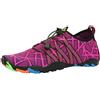 SAGUARO Scarpe da Sport Acquatici Uomo Donna Scarpette Scoglio Traspiranti Leggere Scarpe da Immersione per Piscina Spiaggia Canottaggio Mare Fiume Surf Vela Acqua Cycling, Viola Magenta, 40 EU