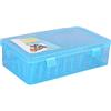 HshDUti Scatola per filo da cucito, organizer per 42 bobine, grande capacità per cucito, ricamo, trapuntatura, blu