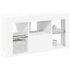 vidaXL Mobile TV LED Angolare 100 x 40 x 50 cm Bianco