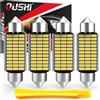 OUSHI Lampadine C5W Festoon LED 42mm 1.65", Canbus 12V 6000K Bianco Super Luminoso 211-2 212-2 214-2 2112 569 578 Luci Interne Auto e Luci Targa Senza Polarità(4 pezzi)