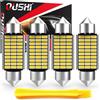 OUSHI Lampadine C5W Festoon LED 39mm 1.54", Canbus 12V 6000K Bianco Super Luminoso 6411 6413 6423 6461 DE3425 DE3423 Luci Interne Auto e Luci Targa Senza Polarità(4 pezzi)