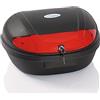 TRESKO® XXL Bauletto per Scooter Baule Moto Valigia Top Case Universale 48 litri superiore caso Roller, si adatta due caschi