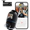 70mai Dash Cam 4K Omni, Dual-Channel 4K+1080P DashCam Auto 360 Gradi, Rilevamento Movimento AI, Visione Notturna, 5GHz WiFi6 GPS Telecamera per Auto, Modalità Parcheggio 24H, Controllo APP, Max 512G