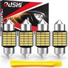 OUSHI Lampadine C5W Festoon LED 31mm 1.22", Canbus 12V 6000K Bianco Super Luminoso 3175 DE3175 DE3021 3022 3021 Luci Interne Auto e Luci Targa Senza Polarità(4 pezzi)