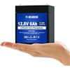 DC HOUSE DCHOUSE 12V 6Ah Mini Batteria Lifepo4, BMS 6A Protezione, Picco 33A/10s