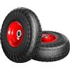 GARDEBRUK® Set di 2 Ruote per Carrello Gomma piena Capacità Carico 200 kg