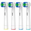 GENKENT Testine di Ricambio per Testine Oral B Spazzolino Elettrico Compatibile con Braun Oral b, 4 Pezzi Testina Professionali, Compatibili con Pro