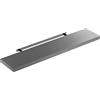 Casaria Mensola da Parete Legno 110cm Supporto 50-110cm Pensile Bagno 15kg Cucina Libreria Grigio