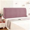 Ystyle Copri Testiera Letto, Copri Spalliera Letto Matrimoniale/Singolo Elasticizzata, Copertura Testata Letto Matrimoniale Lavabile, Headboard Cover Antipolvere Universale (120CM, Grigio Rosa)
