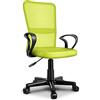 TRESKO® Sedia da Ufficio Sedia da scrivania Girevole con braccioli, Regolabile in Altezza, Sedile Imbottito, Sedia ergonomica, pistone Approvato SGS