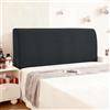 Ystyle Copri Testiera Letto, Copri Spalliera Letto Matrimoniale/Singolo Elasticizzata, Copertura Testata Letto Matrimoniale Lavabile, Headboard Cover Antipolvere Universale (90CM, Grigio Scuro)