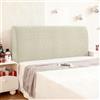 Ystyle Copri Testiera Letto, Copri Spalliera Letto Matrimoniale/Singolo Elasticizzata, Copertura Testata Letto Matrimoniale Lavabile, Headboard Cover Antipolvere Universale (120CM, Beige)