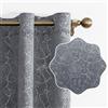 Ystyle Tende per Interni in Velluto 2 Pezzi, 140x280cm, Tende Oscuranti Termiche Isolanti, Anti-Rumore, con Anelli, Tenda Moderna per Camera da Letto e Soggiorno, Grigio