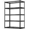 Himimi Scaffale Metallico 5 Ripiani 1500kg Scaffale Portaoggetti Pesante con Ripiani Regolabili in Altezza Scaffale Aperto per Cantina Garage Officina Cucina Scaffale di Stoccaggio 120x60x182 cm Nero