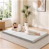 HOMCOM Materasso Pieghevole Triplo 120x195 cm, 10 cm Spessore Portatile
