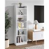 Hzuaneri Libreria, Scaffale 6 Livelli, 24 x 48 x 170 cm