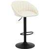 WOLTU Sgabello da Cucina, Sgabello Bar, PU Vintage, Beige