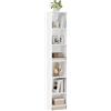 WOLTU Libreria Verticale a 6 Cubi, Scaffale Alto e Stretto a Colonna