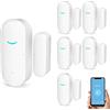 SENCKIT Tuya Smart Alarm Sensori WiFi per porte e finestre, con notifica gratuita APP Control Sistema di allarme di sicurezza domestica,nessun hub richiesto,compatibile con Alexa,Google Home (confezione da6)