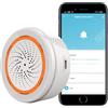 SENCKIT Zigbee Smart Siren Allarm: allarme wireless per la sicurezza domestica e domotica, controllo app, sirena di allarme stroboscopico flash 100 dB, hub Tuya Zigbee richiesto, compatibile con Alexa Google