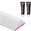 Flintronic Autoadesiva Silicone Doccia Barriera, Ondulato-2M(Bianco)
