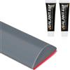 Flintronic Autoadesiva Silicone Doccia Barriera, Trapezio-2M(Grigio)