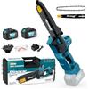 RINOXAR Motosega a Batteria 21V 8 Pollici, 2 Batterie, Brushless, Oliatore Automatico