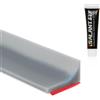Flintronic Autoadesiva Silicone Doccia Barriera, 90 gradi-3M(Grigio)