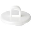 KLEBESHOP24 Ganci da soffitto autoadesivi bianchi, 5 pezzi
