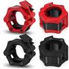 flintronic Morsetti per Bilanciere, 4 Pezzi Morsetti Barra Olimpico, Sollevamento Pesi Bilanciere Morsetto Collare 50mm, Collare Sgancio Rapido, per Fitness Palestra, Accessori Sollevamento Pesi