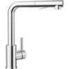 CECIPA Rubinetto Lavello Cucina, Rubinetto cucina con Doccetta Estraibile, Miscelatore Cucina con 2 Tipi di Getti, Rubinetti cucina Monocomando in Acciaio Inox, Girevole 360°, Cromo