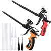 Preciva 2 Pistole per Schiuma Poliuretanica, Pistola di Schiumatura Professionale, Pistola Spray per Schiuma PU Espansiva, Applicatore Pistola per Calafataggio e Sigillatura con Schiuma Erogatrice