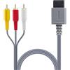Mcbazel Cavo AV per console Wii e Wii U 1,8 m Cavo AV stereo per Wii/Wii U/NS di connessione TV di alta qualità per sistemi di gioco