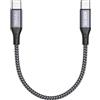 RAVIAD Cavo USB C a USB C Corto 50CM, Cavo USB Type-C 60W PD di Ricarica