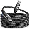 Yosou Cavo USB C USB C 3M 100W 5A Cavetto Ricarica Rapida PD USB Type-C Caricatore Carica Nylon Filo Caricabatterie USBC per iPhone 17 15 16 Pro Max/Plus iPad MacBook Samsung Galaxy S25 S26 Google Pixel