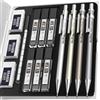 Nicpro 4 Pezzi Matite Meccaniche in Metallo, Portamine 0,7 mm con 8 tubi di Rricarica (HB), Matita per la Scrittura, lo Schizzo, il Disegno