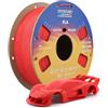 OVERTURE PLA Filamenti 1.75mm per Stampanti 3D, 1kg Bobina (2.2lbs), Precisione Dimensionale +/- 0.02mm, Fit Most FDM Stampante (Rosso)
