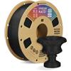OVERTURE Filamento PLA 1,75 mm Nero Sparkle 1 kg Rapido