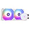 THERMALRIGHT Aqua Elite 240 White ARGB-Raffreddatore per CPU liquido, 240mm Aio, 2 ventole PWM da 120mm, per AM4/AM5, Intel LGA115x/1200/1851/1700