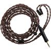 Linsoul Kiwi Ears Terras IEM Cable, Cavo in Rame a Cristallo Singolo 4N 32AWG 4 Core, 1.25 m di Cavi ad Alta Fedeltà con Spina Intercambiabile da 3.5mm/4.4mm per Orchestra Lite Aether Mangird Tea Pro