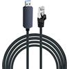 Mcbazel Cavo Adattatore USB 3.0 a RJ45 Ethernet da 2m, Cavo di Rete a Velocità Gigabit per Laptop, Desktop, Windows - Ideale per Gaming Online, Streaming, Download di File di Grandi Dimensioni