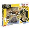 Clementoni - 27143 - National Geographic Kids - Wildlife Adventurer - 104 Pezzi - Made In Italy - Puzzle Bambini 6 Anni +