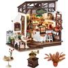 Rolife DIY Miniature House Modellismo Casa in Miniatura da Costruire con Luci LED Modellismo da Costruire Adulti 3D Puzzle Legno Diorama Kit Fai Da Te Regali Bricolage Adulti Insegnante Bimba Femmina