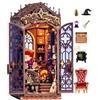 Rolife Book Nook Puzzle 3D Magic Fantasy Corner, DIY Miniature House con Luci e Porta Chiudibile, Kit Diorama Booknook per Libreria d'Angolo, Regalo di Natale & Compleanno Unico per Adulti